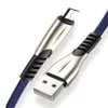 3A Snabb Laddningstyp C USB C Micro USB-kabel 1m Flätad Nylon Tråd för Samsung S20 S10 S11 Not 8 10 HTC