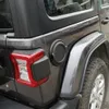 Bouchon de réservoir de carburant de voiture noir décoration non verrouillable pour Jeep Wrangler JL 2018 + accessoires extérieurs automatiques de haute qualité