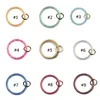 10 couleurs Silicone Key Key Ring Bracelet Bracelet Sports Bracelets Bracelets Brangle Key Rings Bijoux de clés O BIELLIR ENSEMBLE1860677