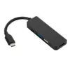 USB C HUB-adapter 4 Poort Type-C naar Micro USB HD 4K USB-opladen 3.0 / 2.0 HUB-adapter Multiport Splitter