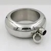 Bangle Bracelet Hip Flask 304 Stainless Steel Whiskey Drinkware High Grade Round Ring Shape 3.5oz