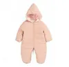 Baby Winter Jumpsuits Rompers Infant Down Cotton Clothes Kids Hooded Bodysuits Boys Designer Climb Clothes Newborn Boutique Clothes D7160