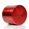 2022 New Herb Grinder 40mm Height 4 Layers 40 50 55 63mm Diameter Bullet Design Zinc Alloy Material Tobacco Grinders GR171