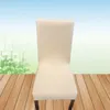 Couverture de chaise de couleur unie Spandex housses pour salle à manger Stretch élastique couvre Banquet hôtel cuisine mariage