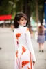 Autentico Vietnam Donna Abbigliamento etnico Abito Aodai primavera nuovo tradizionale set di due pezzi di abiti Abiti aodai vietnamiti Abito asiatico cheongsam