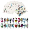 2020 NY DESIGN Butterfly Nail Sticker Water Transfer Decal Women Fashion Flower Nail Art Decor Manicure Colorful4975410