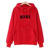 Sweats à capuche pour femmes Sweats MAMA Sweat à capuche à manches longues Streetwear Sweat Lettre Imprimer Chemises Vêtements Survêtements Pull Moletom Mujer