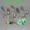 kuvars bangers ile Cam Bongs Mini cam su borusu Heady Dab Rigs Mini glass bong Beher Nargile