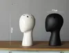 Vaso per fiori a testa Fioriera bianca nera in ceramica Home Office Room Ristorante Decor Porta figurine vuote Headvase Idee regalo