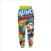 Hurtownie - Nowa Moda Mężczyzna / Kobiet Żywność Crunch Crunries Bluzy Joggers Śmieszne Druk 3D Unisex Bluzy + Spodnie ZZ014