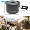 35pcs Camping Cookware Mess Kit, Large Size Pot Pan Kettle with 5 Cups, five Dishes, Fork Knife Spoon Kit for Backpacking, Outdoor