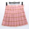 kawaii korean school uniform Skirt For Girls Plus Plaid skirt For Women Students High Waist rock pleated skirts