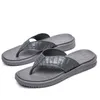 Designer Summer Flip Flops Men Slippers Crocodile PU Design Beach Sandals Casual Non-slip summer slipper BEST QUALITY Size US7-11