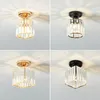 Crystal LED Ceiling Light E27 85-265V Modern Crystal Lamp for Hallway Corridor Asile Light Chandeliers Ceiling Light