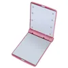 Cosmetic Folding Portable Makeup Mirror with 8 LED Lights Lamps Compact Pocket Hand Mirror Make Up Under Lights EEA635