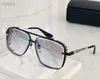 Ny Luxury Popular Top Solglasögon Limited Edition Six Men Design K Gold Retro Square Frame Crystal Cutting Lens med rutnät Detachab1823276