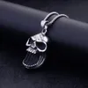 2020 Ny ankomst 316L Titanium Steel Skull Pendant Necklace Punk Rock Smycken för män kan öppna öllock Hela 5624341