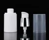 100 stks vacuümfles 15 ml / 30ml / 50/80 / 100 ml witte airless container pomp cosmetische lotion crème toiletartikelen navulbare fles SN153