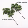 3pcs/lot Simulation cypress leaf pine branch home living room hotel green plant decoration cabinet balcony decoration fake pine needle