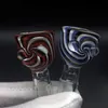 Free DHL!!! Reversal Wig Wag Glass Bowl With 14mm 18mm Male Bowl Smoking Bong Bowls Piece For Tobacco Glass Water Bongs