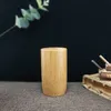 100st handgjord naturlig bambu te kopp japansk stil ölmjölk koppar med handtag Grön miljövänligt resehantverk