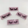 Clear Band Mink Eyelashes återanvändbara falska ögonfransar naturliga mjuka handgjorda transparenta band 5D -fransar Invisible Band Mink Strip