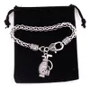 HY199 Handgemaakte damessieraden fashion design Golfclub Tas Kristallen hanger goedkope ketting armbanden voor sportmen344b