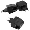 Allume-cigare de voiture, prise de courant 220V AC à 12V DC, adaptateur d'alimentation de voiture ue, convertisseur domestique