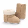 Mode hiver super chaud nouveau-né bébé avec fourrure à l'intérieur premiers marcheurs chaussures infantile garçons et filles berceau bottes anti-dérapant mélange couleur en gros