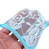 Men Lingerie Low Rise Mini Bound Pouch T-Back Underwear G-String See Through Lace Pouch Jockstraps Slip Hommes Sexy Mens Panties S923