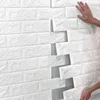 70*77cm自己粘着壁紙の壁の改修3Dステレオタイルステッカー防水フォームスカールティングアンチ衝突壁ステッカー