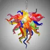 Wonderful Mini Cute LED Blown Lamps Small Chandeliers Lamp American Colored Glass Crystal Chandelier