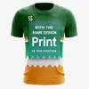 Partihandel anpassad tryckt sportkläder bordtennis enhetlig gym sport män t-tröjor kortärmad T-shirt