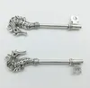 10pcs/Lot Hippocampus Key Alloy Charm Pendant Retro Jewelry DIY Keychain Ancient Silver Pendant For Bracelet Earrings 71*20mm