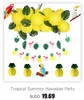 Sommar Hawaiian Party Decoration 3pc / Set Honeycomb Ananas bordscentrum Strandpool Luau Tropisk födelsedagsfest dekor