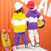 Hip Hop Ballroom Costume for Kids Dance Clothes Girls Boys Casual Shirt Sweatshirt Tops Jogger Pants Party Performance Costumes