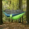 Mosquito Net Hammock 12 Cores 260 * 140 cm Outdoor Parachute Field campo Camping Barraca Jardim Anti-mosquito Camping Swing Swing Bed