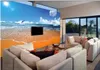 Papel de parede de foto feita sob encomenda 3d mural céu azul céu e branco nuvem sofá de praia sala de estar mural fundo papéis de parede