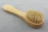 Gezichts reinigingsborstel voor gezichtsuitvoering Natuurlijke borstelharen Exfoliëren gezichtsborstels voor droge borstelen en schrobben met houten handvat 2020