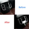 2pcs Car styling stickers Rear Air conditioning Vent outlet panel decoration cover trim sequins 3D for Porsche Cayenne Auto Accessories