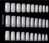 Box 500 Acrílico Falso Nail Tips Clear White Natural Color Francês prego Cobertura completa Meia Dicas Ultra Flexível Tamanho 10size pregos falsificados Artificial