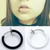 Sitaicery Kroppssmycken Fake Nose Ring Goth Punk Lip Ear Nose Clip On Fake Septum Piercing Nose Ring Hoop Lip Hoop Rings Örhängen