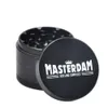 Masterdam Rolling Supplies 45 * 56MM Smerigliatrice per erbe aromatiche con raccoglitore di polline Lega di alluminio Metallo Smerigliatrice per erbe secche Sigarette per frantoio per spezie t