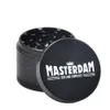 Masterdam Rolling Supplies 45 * 56mm Rökning Herb Grinder med pollen Catcher Aluminium Alloy Metal Dry Herb Grinder Spice Crusher Cigarettes t