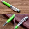 School Students Colorful Crystal Ball Pens DIY Blank Ballpoint Pen Office Signature Ballpoint Pen BH2542 TQQ