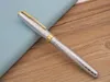 Business Gift Parker Sonnet Silver Preated M Pen da ponta da ponta de ponta