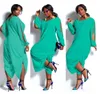 Letnie kobiety Hot Długi rękaw Szyfonowy Romper Baggy Harem Kombinezon Plazo Plus Size Plus Size S-5XL