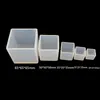 Square Cube Silicone Resin Molds for Polymer Clay Crafting Resin Epoxy Jewelry Making Tools 5 Size
