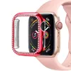 Crystal Bumper Rhinestone Protector Cover för Apple Watch 38mm 44mm Diamond PC Pläterad klockfodral För iWatch Series 4/3/2/1 40mm 42mm