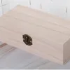 Büyük Ahşap Saklama Kutusu Günlüğü Renk Scotch Çam Dikdörtgen Çevirme Katı Ahşap Hediye Kutusu El Yapımı Zanaat Takı Durumda 20x10x6 cm LX3007